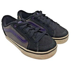 Vans Authentic Skate Shoe Navy/Purple Rare White US Kids 12